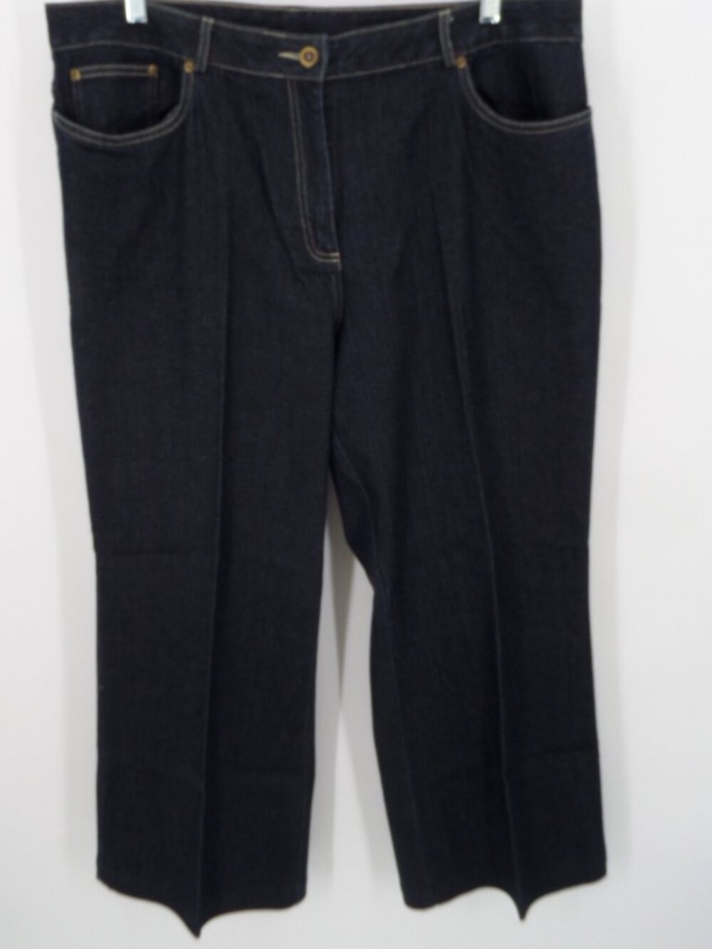 Ruby RD Women's Fall Wide Leg Black Gold  Jeans Size 18